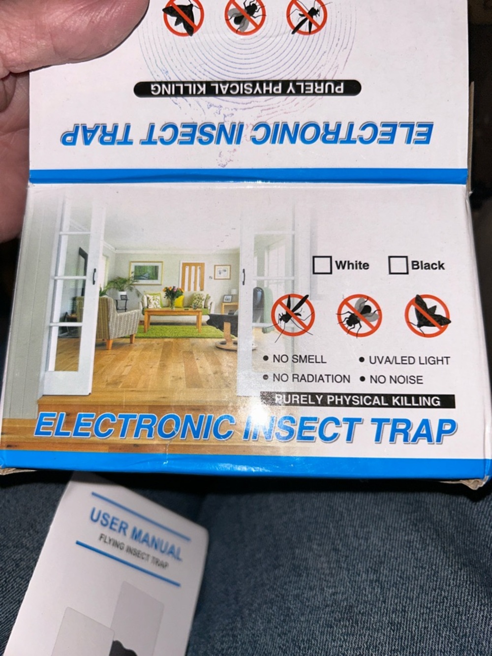 Electronic Insect Trap - White/Blue Packaging